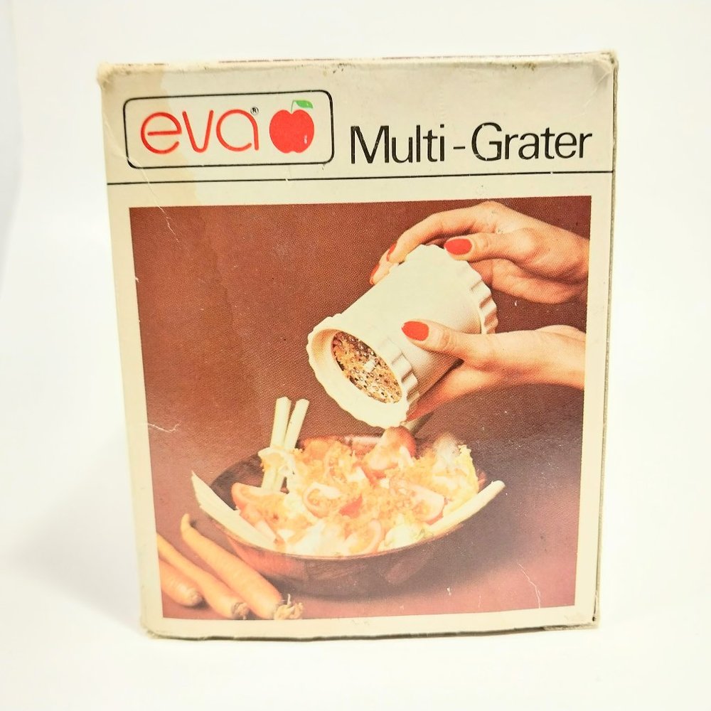 Vintage Eva Multi Grater Stainless Steel Blade Food Grater Cheese Grinder #1263